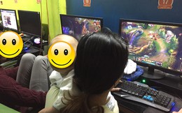 Cạn lời với đôi vợ chồng trẻ bế cả con nhỏ ra quán net đánh Liên Minh Huyền Thoại