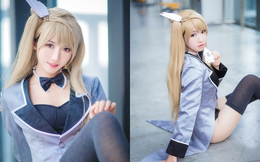 Miên man với đôi chân dài với cosplay Minami Kotori trong Love Live!