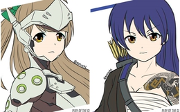 Cực lạ mắt với bộ tranh Overwatch phong cách Love Live!