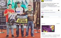 Game thủ Việt vô địch giải PES trên đất Malaysia được bạn bè quốc tế ngưỡng mộ