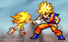 Son Goku hoá thần đấu với Sonic vẫn bị đập 'te tua'
