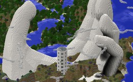 Chiêm ngưỡng tuyệt tác hình bàn tay người trong Minecraft, mất 80 tiếng để xây dựng