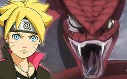 Boruto thuần phục rắn đại Garaga, Mitsuki đối đầu với Sekiei và “ý chí” của 2 người bạn