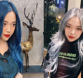 Linh Ngọc Đàm chi tận 16 triệu để nhuộm tóc xanh hot trend, thế nhưng chưa gì đã bay màu hết sạch