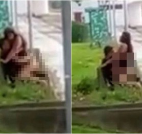 Cặp đôi thản nhiên "mây mưa" trên ghế đá, có người đánh động vẫn trơ trẽn và cái kết xấu hổ không biết giấu mặt vào đâu