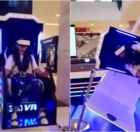 Chơi game VR, nữ game thủ bị quăng xuống đất bầm dập vì máy hỏng nhưng vẫn không biến sắc, cứ nghĩ mình đang ở thế giới ảo