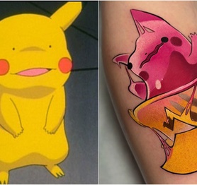 Hâm mộ Pokemon quá đà, nam game thủ xăm luôn hình kỷ niệm lên tay, bị vợ bắt xóa vì quá xấu