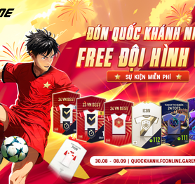 Bày tỏ niềm tự hào ngày Quốc Khánh FC Online tặng miễn phí người chơi trọn đội hình cầu thủ Việt