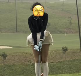 Cô gái bất chấp mưa bão ra sân golf "vung gậy": Mạng xã hội tranh cãi, mê thể thao hay làm màu?