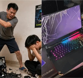 Bị bố đập máy tính vì mê game quá đà, con trai nhịn ăn hai ngày, bố lại phải bỏ ra gần 100 triệu để dỗ dành, gây xôn xao CĐM