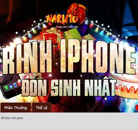 Naruto - Siêu Update mừng người chơi thứ 5 triệu, tặng ngay Iphone 6S và code khủng