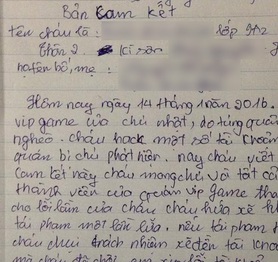 "Sửu nhi" hack tài khoản tại quán net bị bắt... viết bản kiểm điểm
