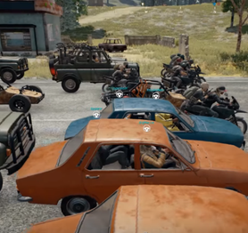 Chán bắn nhau, game thủ PUBG hò nhau kiếm xe để... lập giải đua xe bắn súng y chang Death Race