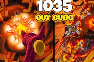 Spoil nhanh One Piece chap 1035: Sanji đánh bại Queen, King lộ mặt thật