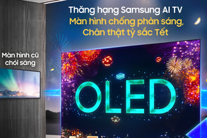 Lên đời TV AI OLED chống phản sáng, Tết thêm sắc nét