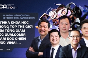 26 thành viên Hội đồng Better Choice Awards 2024: Từ nhà khoa học trong top thế giới đến Tổng Giám đốc Qualcomm, Giám đốc chiến lược VinAI, …