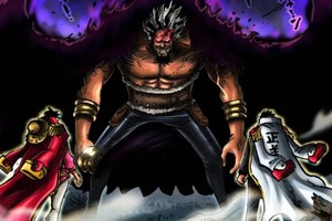 Spoil One Piece 1165: Roger và Garp hợp lực tung đòn kết hợp Haki Bá Vương tối thượng hạ gục Rocks Quỷ