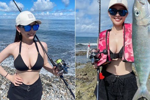 Mặc bikini gợi cảm đi câu cá, hot girl xinh đẹp nhận tranh cãi trái chiều