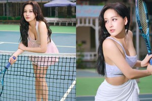 Mai Phương Thuý cực quyến rũ trên sân tennis, trong tủ đồ lượng outfit tennis nhiều hơn quần áo mặc hàng ngày