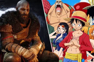 One Piece: Ngỡ ngàng với tạo hình vua Harald ở Elbaf giống hệt Chiến thần của God of War