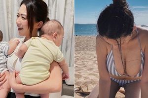 Khoe ảnh bế trẻ con, hot girl gợi cảm khiến fan "hụt hẫng", biết sự thật mới ngỡ ngàng