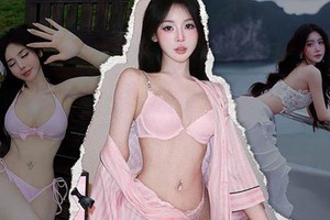 Vào “vibe” công chúa nữ tính, cô nàng vẫn khoe dáng “đồng hồ cát” cực chuẩn