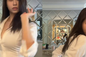 Full clip khoe phong cách "hút chân không" 5 triệu lượt xem của nữ TikToker đang gây "bão"
