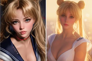 AI biến dàn Thủy Thủ Mặt Trăng lột xác gợi cảm, nóng bỏng đến mức không thể rời mắt