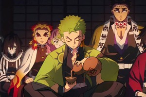 Thánh lạc Zoro đi nhầm sang vũ trụ Kimetsu no Yaiba, hóa thân thành Trụ cột thứ 10