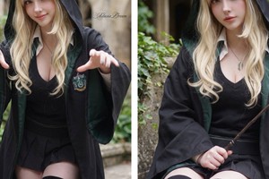 Màn cosplay Malfoy phiên bản nữ đẹp xuất sắc gây sốt cộng đồng mạng, nhan sắc của hot girl khiến fan Harry Potter mê mẩn