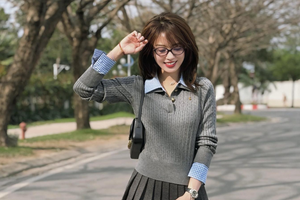 "Thoát Tết", hot girl Hà Kim hóa cô sinh viên cực dễ thương khiến anh em rung động