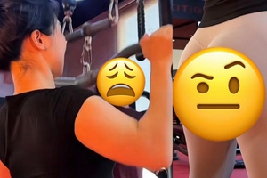 Bất chấp chỉ trích, chẳng ngại thị phi, cô gái phòng gym diện đồ hớ hênh để gắn link bán hàng?