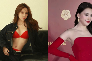 Thiều Bảo Trâm diện nội y đỏ gợi cảm, Tiểu Vy cũng bất ngờ "cạnh tranh"