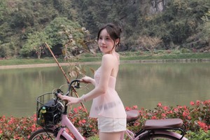 Dạo chơi ở Tuyệt Tình Cốc, bộ ảnh của hot girl bất ngờ viral chóng mặt