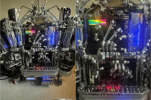 Nam game thủ bá đạo, tự dựng case PC khổng lồ cực hầm hố như robot, siêu tản nhiệt, yên tĩnh tuyệt đối