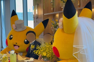 Cặp đôi Nhật Bản gây sốt với đám cưới phong cách Pokémon "độc nhất vô nhị"