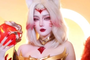 Cận cảnh màn biến hình hoàn hảo thành Ahri Huyền Thoại Trỗi Dậy của nữ coser xinh đẹp