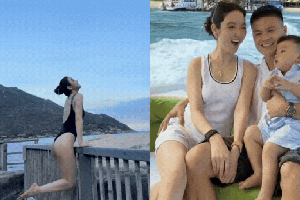 Chu Thanh Huyền trắng phát sáng khi gia nhập đường đua bikini hè, vóc dáng nóng bỏng bên Quang Hải