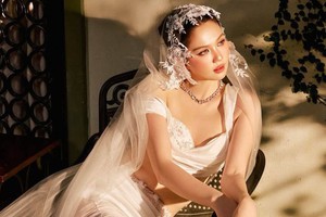 "Nữ hoàng nội y" Ngọc Trinh mặc váy cưới: "Cuối cùng mọi cố gắng rồi cũng được đền đáp"