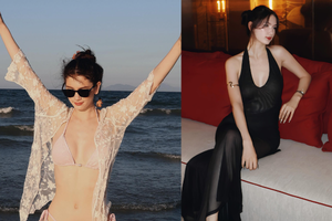 Không nhận ra em gái búp bê của thủ môn Lâm Tây: 19 tuổi sexy hết nấc, diện bikini khoe body "đốt mắt", chân dài gần 1m80 cực phẩm
