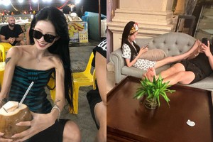 Hoảng hồn thân hình gầy trơ xương của ngọc nữ showbiz cưới phải chồng lông bông thất nghiệp