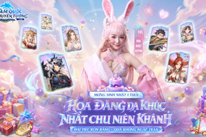 Hoa Nhật Huỳnh hóa Tiểu Thố xinh đẹp, khuấy động đại tiệc sinh nhật 1 tuổi Tam Quốc Huyễn Tướng VNG