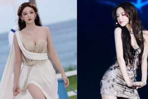 Mỹ nhân đi ngược với chuẩn gầy trơ xương của Cbiz, body bốc lửa không góc nào dìm nổi