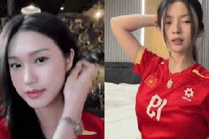 Doãn Hải My, Chu Thanh Huyền xinh đẹp đọ sắc sẵn sàng cổ vũ ĐT Việt Nam đấu Malaysia, visual "mỗi người một vẻ mười phân vẹn mười"