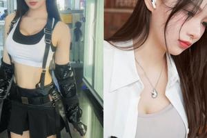 Cosplay giống như nhân vật bước ra từ game, hot girl mạng khiến CĐM sững sờ, được gọi là “Tifa số một MXH”