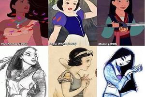 Những bản phác thảo gốc hé lộ diện mạo khác lạ của các nhân vật Disney đình đám