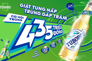Giật nắp bia Tuborg giữa cuộc vui "phá chuẩn", người phụ nữ ở Huế bất ngờ ẵm trọn giải đặc biệt 435 triệu đồng