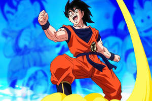 Tác giả Akira Toriyama từng tái hiện Goku cưỡi "Cân Đẩu Vân" phiên bản... mecha cực độc lạ
