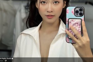 Khả Ngân tung ảnh hờ hững, phấn khích nhờ cộng đồng mạng chấm điểm về giao diện mới “cook”