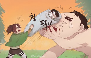 Attack on Titan: Thương tích đầy mình, Levi biến thành "cây chùy" cho Hange đánh địch